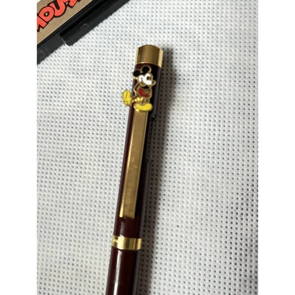 Vintage Mickey Mouse Walt Disney Gold Filled Clock Pen ~Need Ink~ - Picture 7 of 14